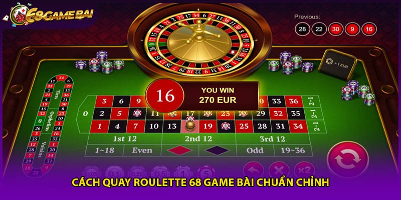 Cách quay Roulette 68 game bài chuẩn chỉnh